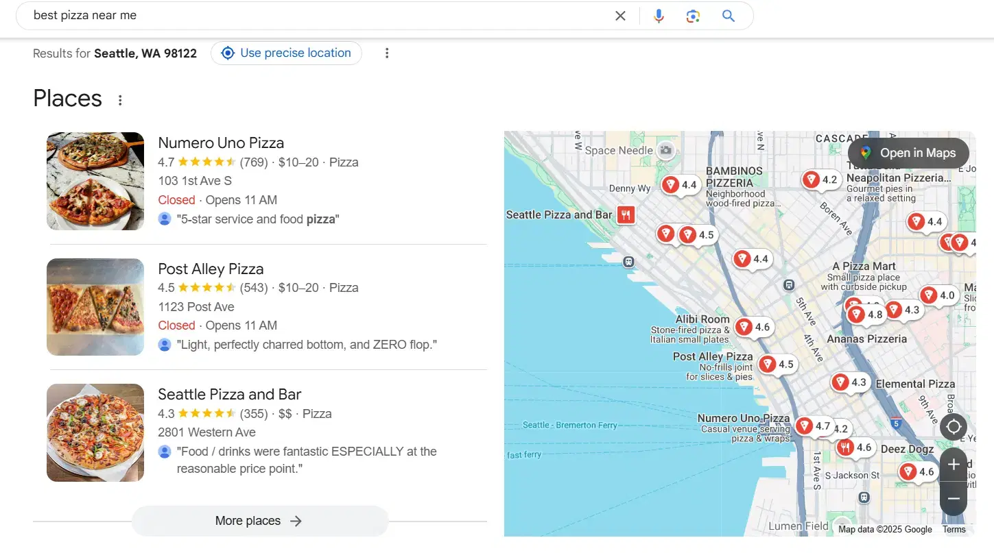 Google Local Pack
